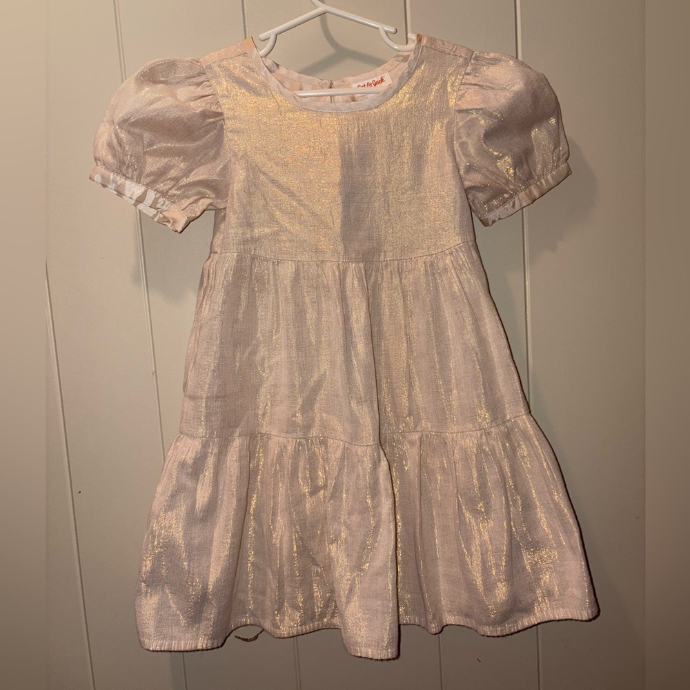 Cat & Jack Shimmering Cream Kids Dress